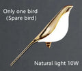 Modern Golden Bird LED Chandelier Lights Novelty 360 Degree Parlor Bar Bedside Hanging Light Fixture Home Deco Led Lighting