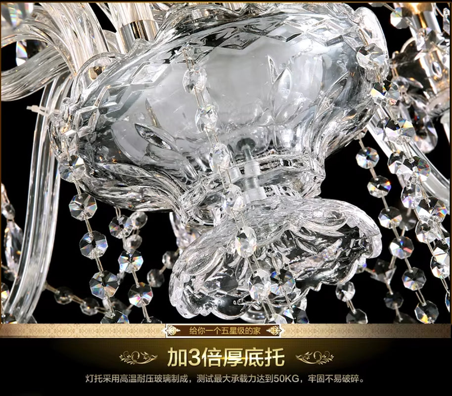 Luxury Modern Chandelier Lights K9 Crystal Chandelier Lustres De Cristal Living Room Lamp Home Light Fixtures Chandeliers Light