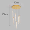Modern Crystal Stair Chandelier Lights Indoor Lighting Ceiling Lamp Hanging Light Led Chandeliers for Living Room Indoor Lightin